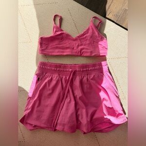 Pink Two-Piece Athletic Set